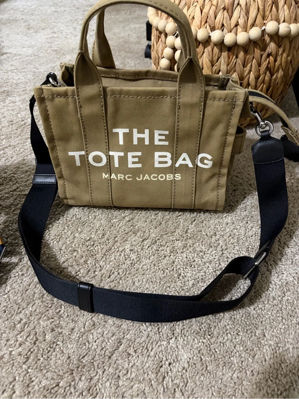 Marc Jacobs Olive Canvas great condition wore once .